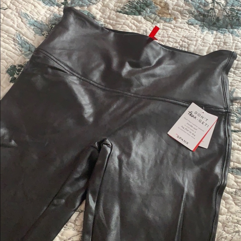 NWT Spanx Faux Leather Leggings